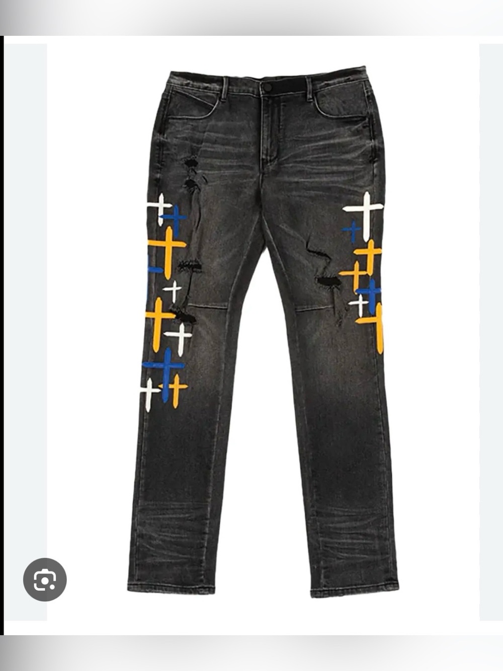 RTA MEN BRYANT DISTRESSED CHARCOAL DRIFT JEAN.